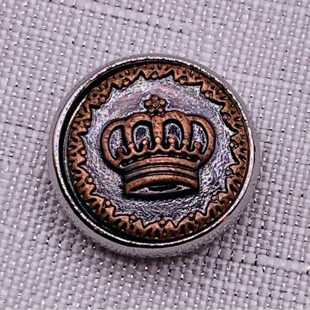 💗Royal Crown - Bronze - Ginger Snaps & Co. Snap Button Charm